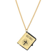 Bible Verse Cross Necklace – Stainless Steel Pendant