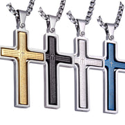 Rotatable Bible Verse Cross Necklace
