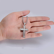 Rotatable Bible Verse Cross Necklace