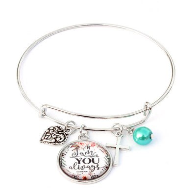 Cross Bible Bracelet – Adjustable Christian Wristband