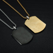 Bible Verse Army Cross Necklace