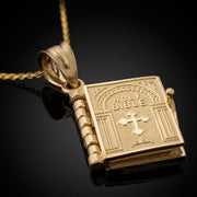 Holy Bible Book Necklace – Openable Scripture Pendant