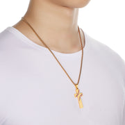 Bible Baseball Cross Pendant Necklace