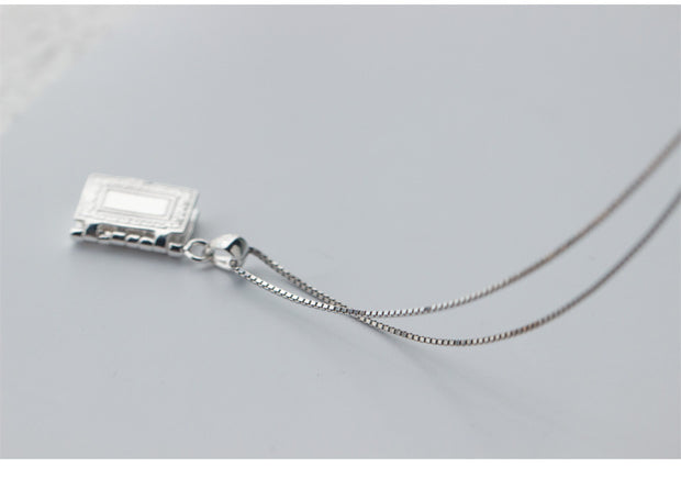 Silver Cross Bible Pendant – Christian Jewelry
