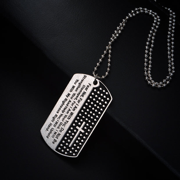 Black Bible Necklace – Stainless Steel Christian Jewelry