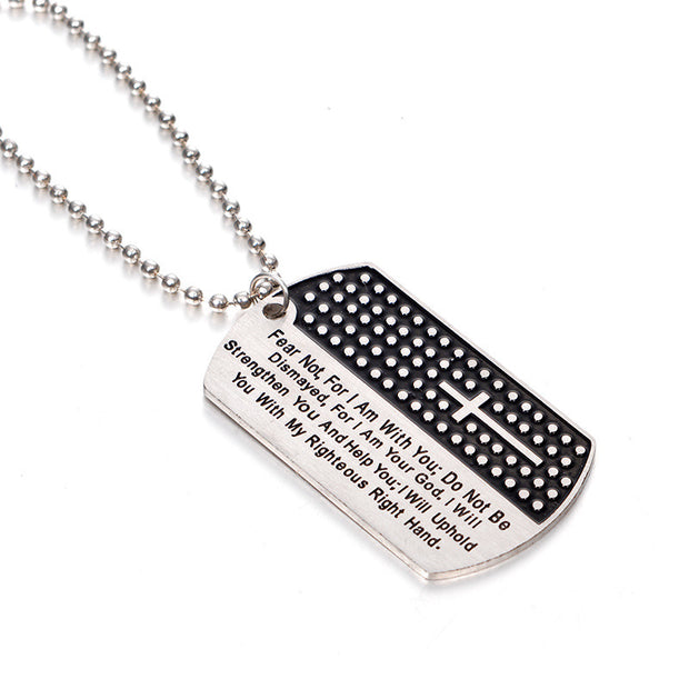 Black Bible Necklace – Stainless Steel Christian Jewelry