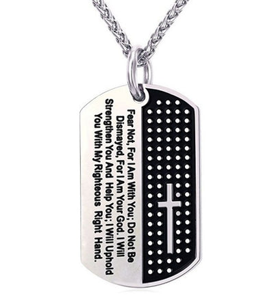 Black Bible Necklace – Stainless Steel Christian Jewelry
