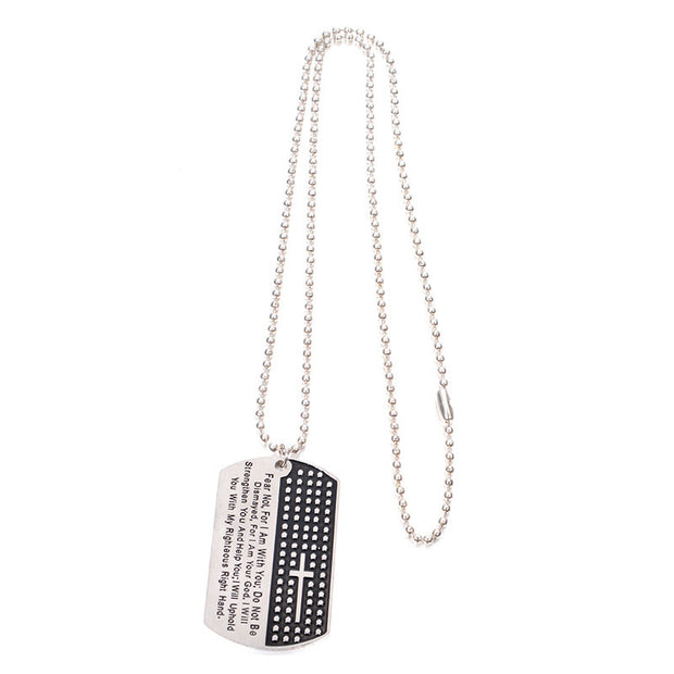 Black Bible Necklace – Stainless Steel Christian Jewelry