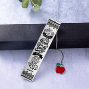 Bible Verse Apple Bookmark Pendant – Stainless Steel Gift