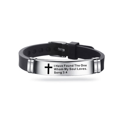 Bible Verse Cross Bracelet