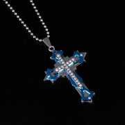 Titanium Cross Necklace – Christian Scripture Pendant