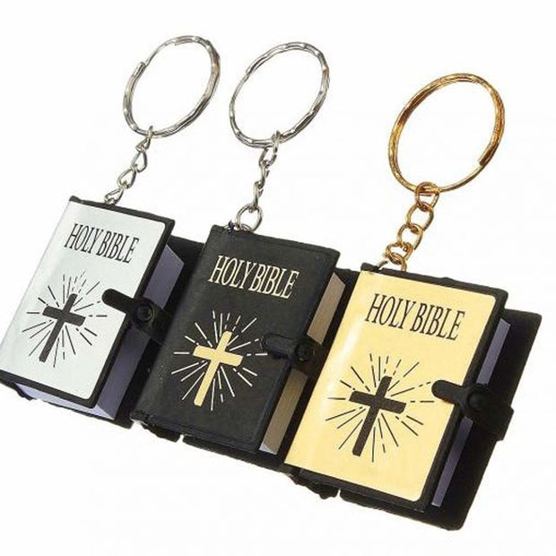 Mini English Holy Bible Keychain