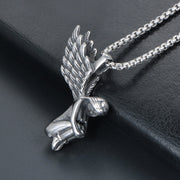 Fallen Angel Pendant – Titanium Necklace Charm