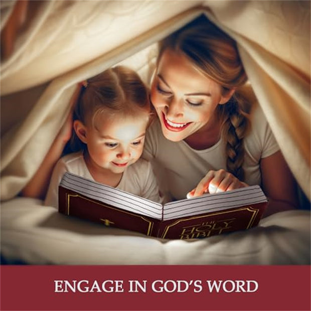 Bible Plush Pillow – Christian Memory Verse Toy for Kids