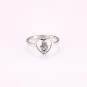 Palm Eye Religion Faith Ring