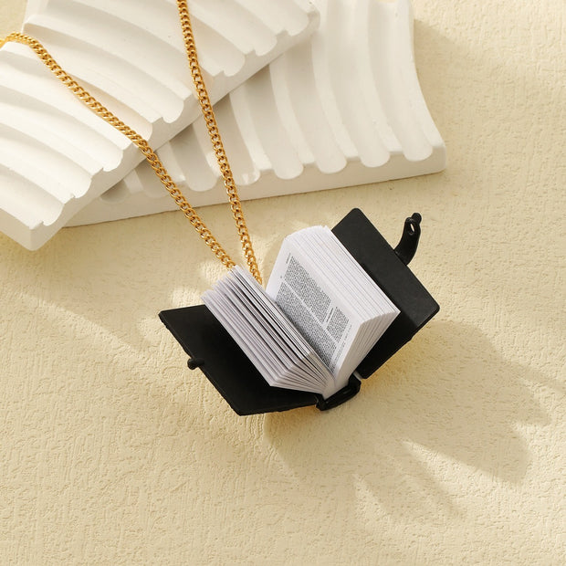 Bible Verse Cross Necklace – Stainless Steel Pendant
