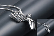 Fallen Angel Pendant – Titanium Necklace Charm
