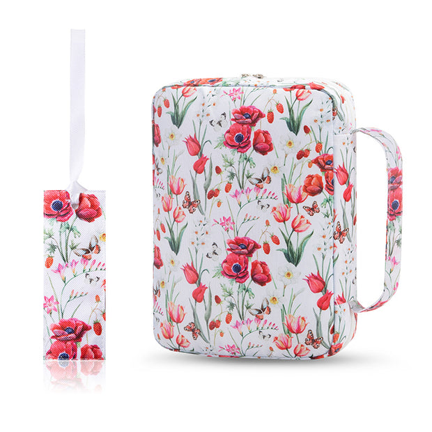 Bible Storage Bag with Bookmark – Printed Protective Cover