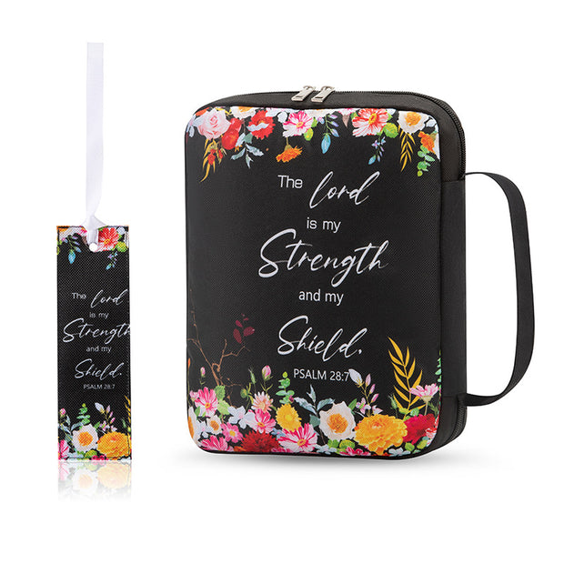 Bible Storage Bag with Bookmark – Printed Protective Cover