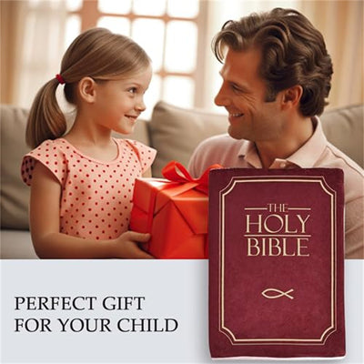 Bible Plush Pillow – Christian Memory Verse Toy for Kids
