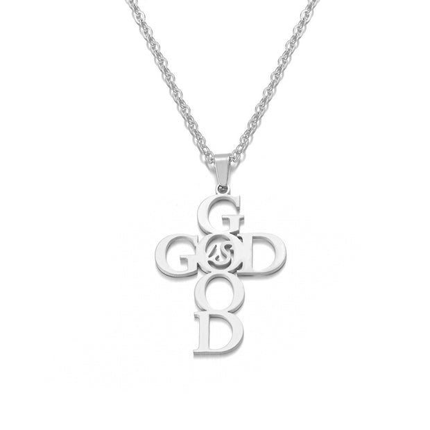 Stainless Steel AMAZING GRACE Necklace