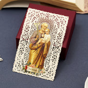 Antique Bible Lace Bookmark – Hollow Paper Scripture Marker