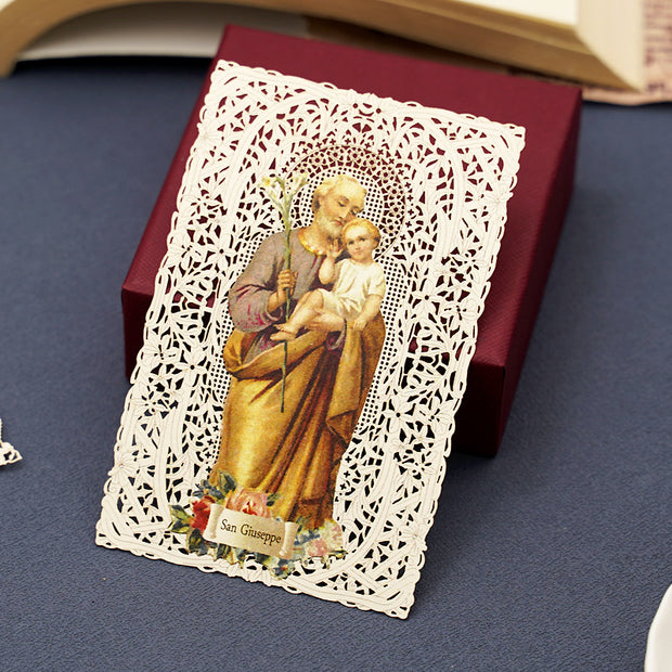 Antique Bible Lace Bookmark – Hollow Paper Scripture Marker