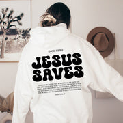 Jesus Saves Hoodie – Bible Verse Reveal Sweater