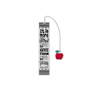 Bible Verse Apple Bookmark Pendant – Stainless Steel Gift