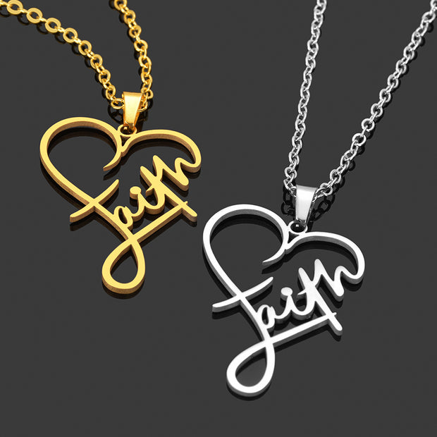 Stainless Steel AMAZING GRACE Necklace