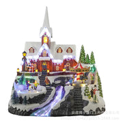 Christmas Decoration Mountaintop Church Gift