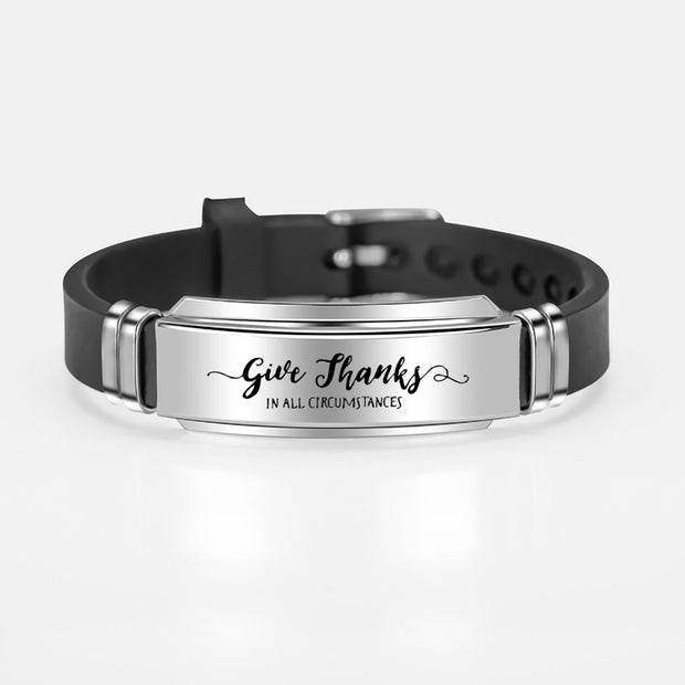 Bible Psalms Stainless Steel Bracelet