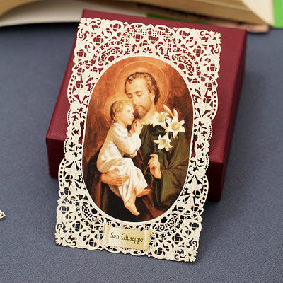 Antique Bible Lace Bookmark – Hollow Paper Scripture Marker