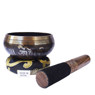 Bible Black Meditation Bowl – Prayer Sound Bowl