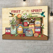 Fruit of the Spirit Canvas – Galatians Bible Verse Wall Art